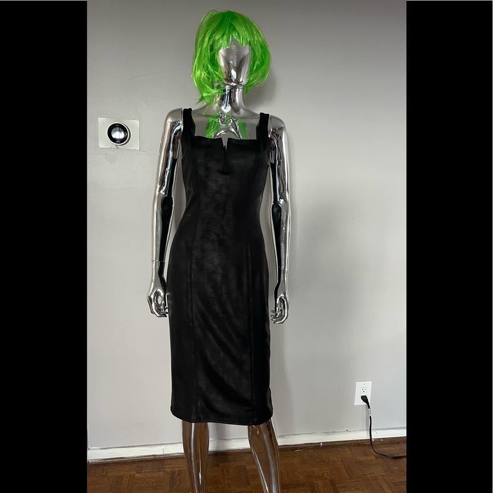 BEBE FAUX LEATHER dress.